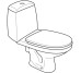 S7921800UA SOLO Унитаз-компакт напольный г/в, сиденье с крышкой Duroplast Soft close, н/п, белый (1 сорт)