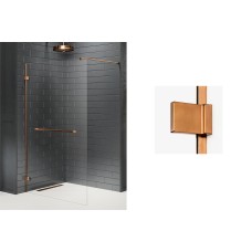 Душова кабіна walk in AVEXA COPPER BRUSHED 100x200 скло graphite ACTIVE SHIELD 8mm з рушникотримачем Душова кабіна walk in AVEXA COPPER BRUSHED 100x200 скло graphite ACTIVE SHIELD 8mm з рушникотримачем
