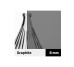 Душова кабіна walk in AVEXA COPPER BRUSHED 100x200 скло graphite ACTIVE SHIELD 8mm з рушникотримачем