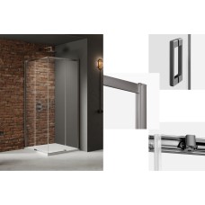 Душевая кабина квадратная PRIME 2D GUNMETAL BRUSHED 90x90x200 clear ACTIVE SHIELD 6мм Душевая кабина квадратная PRIME 2D GUNMETAL BRUSHED 90x90x200 clear ACTIVE SHIELD 6мм