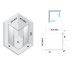Душевая кабина квадратная PRIME 2D GUNMETAL BRUSHED 90x90x200 clear ACTIVE SHIELD 6мм