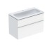 Тумба + умывальник ICON Slim Rim, 90 см, белый глянец (502.337.01.1)