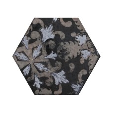 Декор (11x12.6) 760022 Matiere Hexa-Stile Decor Black Lappato - Matiere з колекції Matiere Декор (11x12.6) 760022 Matiere Hexa-Stile Decor Black Lappato - Matiere з колекції Matiere