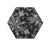 Декор (11x12.6) 760022 Matiere Hexa-Stile Decor Black Lappato - Matiere з колекції Matiere Settecento