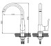 Смеситель для кухни Invena Dokos BZ-19-002 белый Invena Dokos BZ-19-002 белый Invena