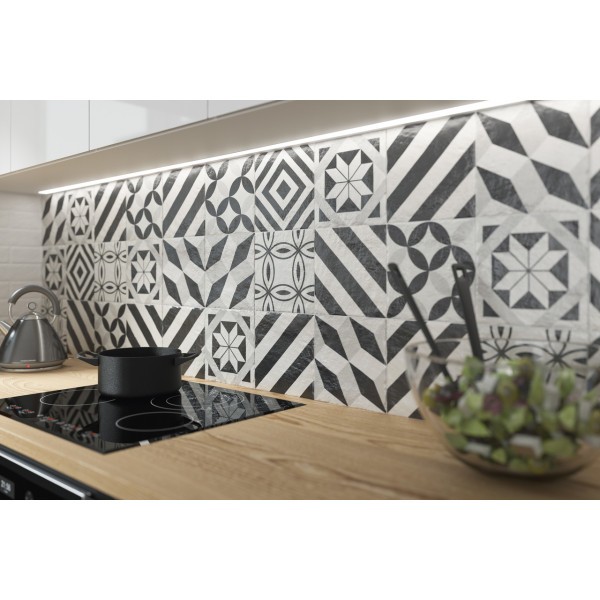 Плитка підлогова Modern Motyw B SZKL STR 19,8x19,8 код 1320 Ceramika Paradyz Paradyz