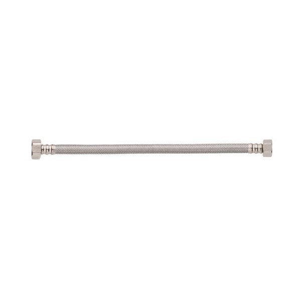 Шланг для воды в оплетке из нерж. стали, в/в, 1/2x3/8, 20 см, Invena WS-02-020 Invena