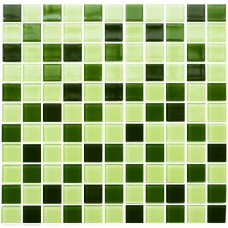 Мозаика GM 4029 C3 green d/green m/green w 300 х 300 х 4 (25 х 25) Керамика Лео, Украина