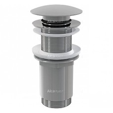 Водозлив для умивальника CLICK-CLAK 5/4“ суцільнометалевий, з великою заглушкою (для пласт. та скляних умивальників)