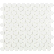 Мозаїка 30,1*31,3 Matt White Circle 6106C