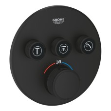 29508KF0 Grohtherm SmartControl Зовнішня частина термостату прихованого монтажу на 3 споживачі, чорний (1 сорт) Grohtherm Сантехніка Grohe