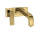 Змішувач Axor Citterio 220 Lever rhombic cut для умивальника зі стіни на пластині Polished Gold Optic 39171990