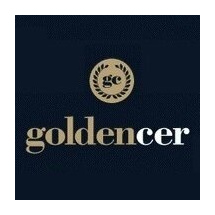 Логотип Goldencer — марка плитки фабрики Ceranosa, Іспанія