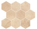 OD358-013 SAHARA DESERT mosaic hexagon  28 x 33,7